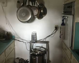 Kitchen loaded with Revere cookware