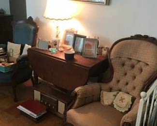 Walnut drop leaf table