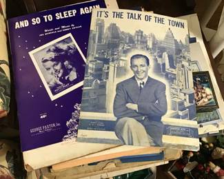 Nice selection of old sheet music