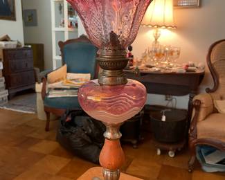 Art glass lamp