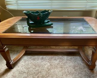 coffee table, cd player radio