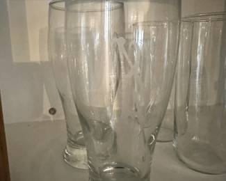 Custom engraved glassware ("A")