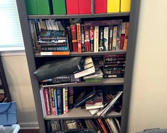 Lots of books and magazines