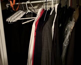 Lots of men's clothing