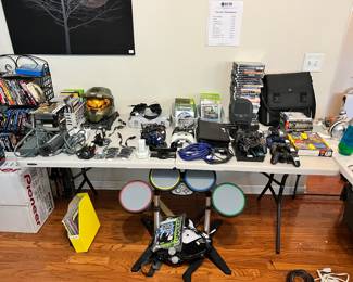 Xbox and Playstation games and equipment