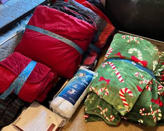 Lots of blankets and throws