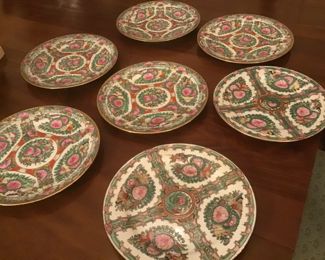 Rose Famile Canton dinner plates