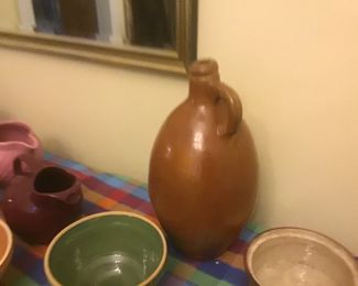 German stoneware salt glazed jug marked with "3"