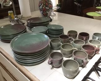 Pisgah Forest dinner service. Walter Stephens marks mostly 30's and some 20's.  For pre-sale only