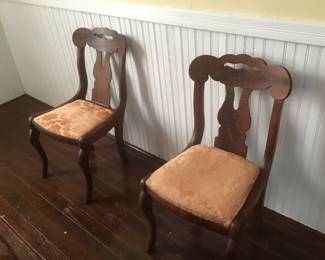 Period empire chairs