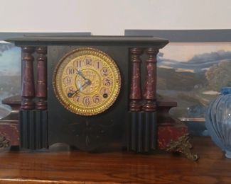 Antique mantle clocks 