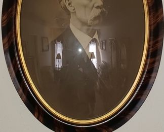 Antique oval photographs 