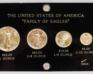 1:United States Family of Eagles Gold Proof Set