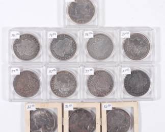 3:12PC Collection of Morgan & Peace Silver Dollars