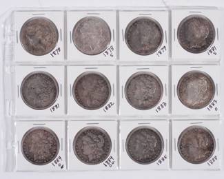 7:12PC Morgan Silver Dollar Collection