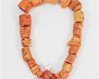 40:Chinese Coral Bead Necklace