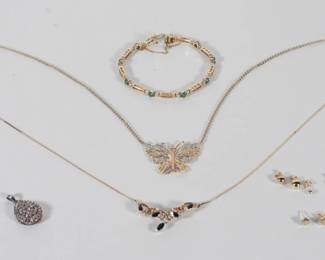 60:14K 10K Gold Diamond Gemstone Estate Jewelry