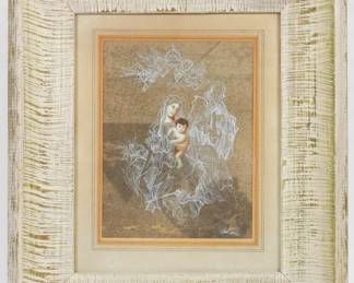 72:Paul Calle Religious Genre Painting