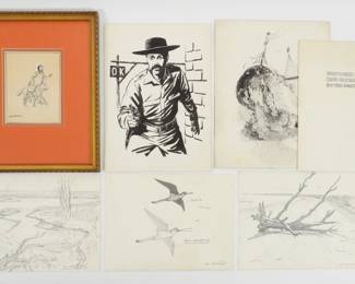 83:6PC Assorted American Artist Illustrations