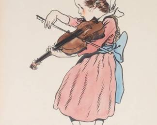 87:Benjamin Kilvert Young Violinist WC Illustration