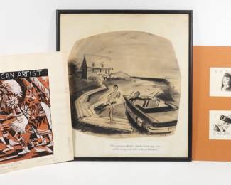 90:3PC Assorted American Artist Illustrations