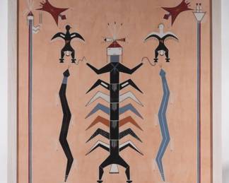 95:Dennis Hathale Native Amer. Memory Sand Painting