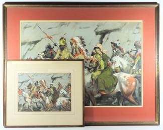 4:Matt Clark Woman Taken Painting & Study