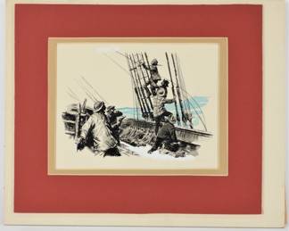 18:Tom Lovell Watercolor Illustration