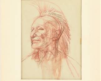 36:Figure Study Attributed to Dean Cornwell