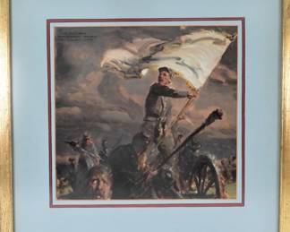 38:Tom Lovell "Youngsters' Hour of Glory" Color Study