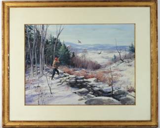 41:John Scott Duck Hunter Painting