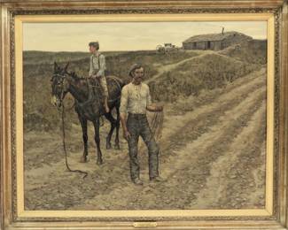 46:Ernest Berke "Blown Out" Painting