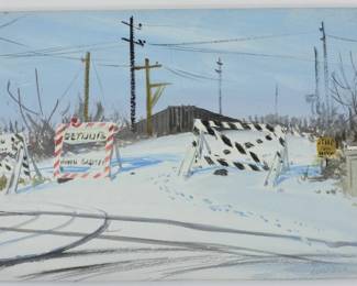 47:Tom Lovell "Detour" Painting