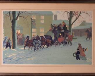 49:Harold von Schmidt Watercolor Painting