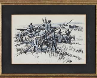 53:Framed Nick Eggenhofer Illustration