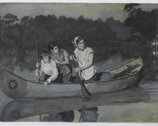 72:Howard Pyle "The Escape of Hannah Dustin"