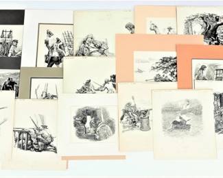 73:Norman Price "Treasure Island" Book Illustrations