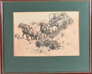 76:Framed Nick Eggenhofer Illustration