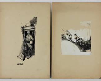 94:Two Harry Townsend WWI Illustrations