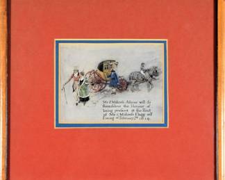 100:John W. Adams Illustrated Note to James M. Flagg