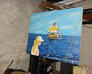 Original nautical oil painting