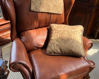 Hancock & Moore leather recliner pair