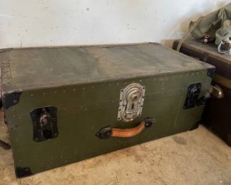 Antique Green Trunk
