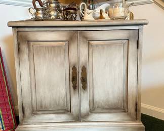 Weathered Two Door Small Cabinet