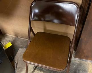 Vintage Padded Folding Chair