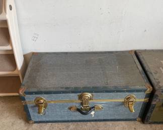 Antique Blue Trunk