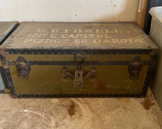 Antique Green Trunk
