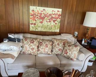 Smith Brothers Cream Sofa