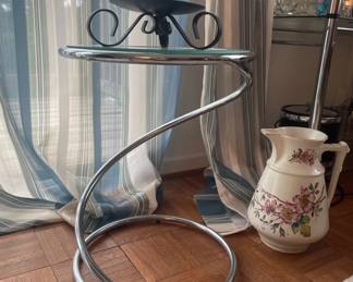 Pace Style Modernist Chrome and Glass Table