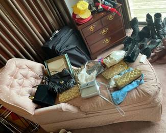 Pink Vintage Chaise Lounge